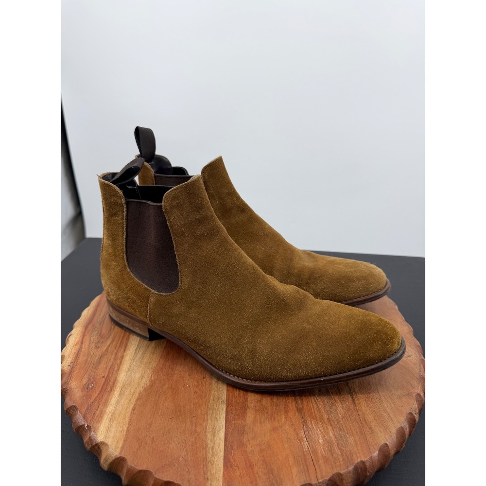 To Boot New York Chelsea Boots Mens 8 Brown Suede Italian Ankle Boot 87-1